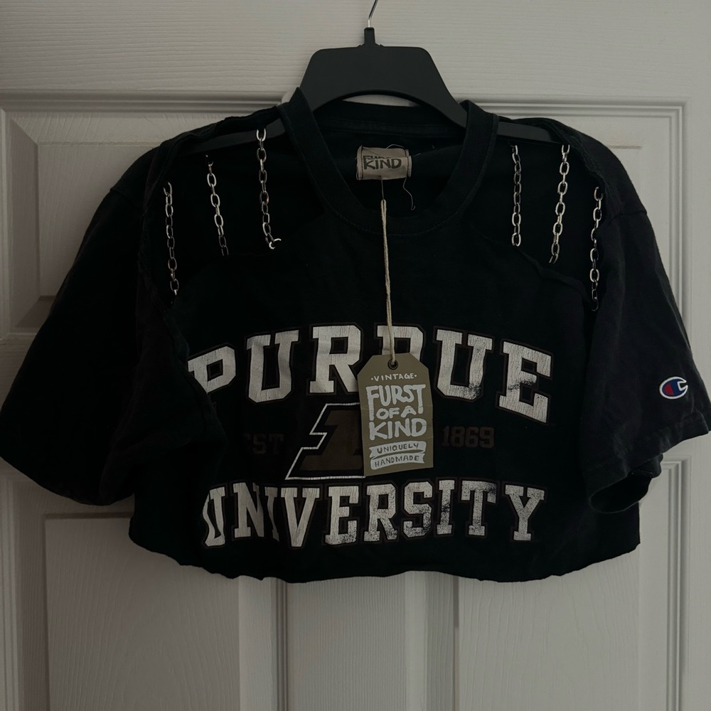 LF Purdue University crop top